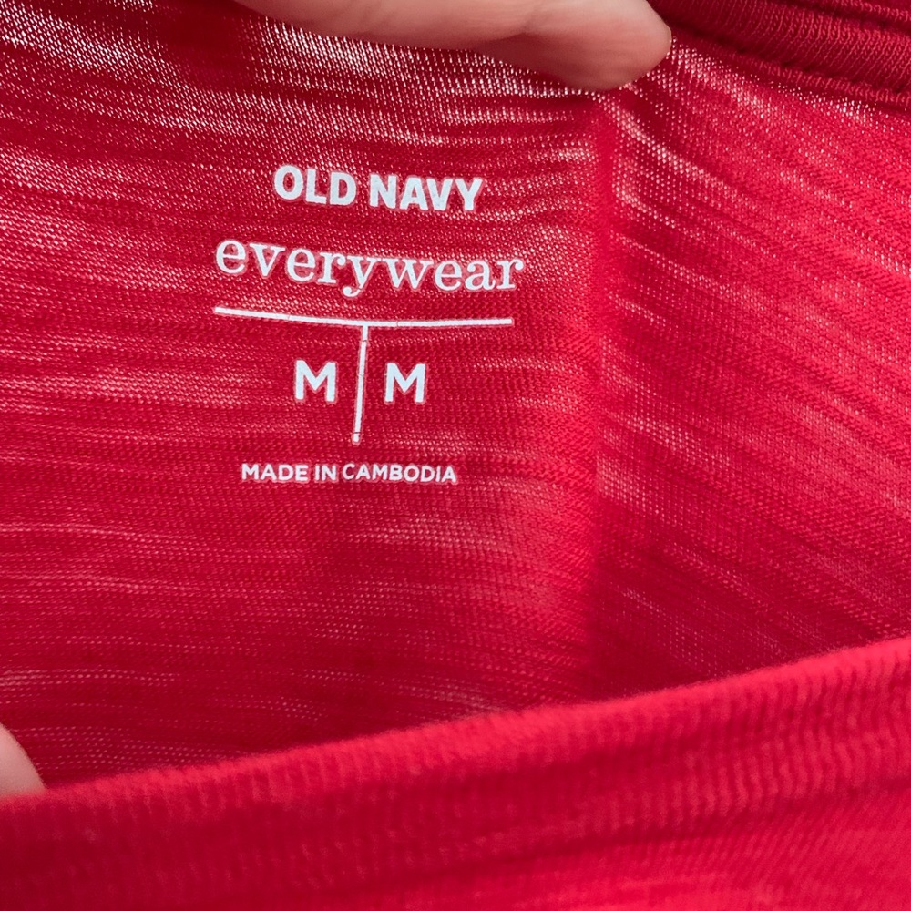 Red Old Navy Everywear Blouse - Picture 4 of 4